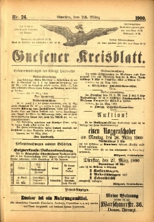 Gnesener Kreisblatt 1900.03.25 Nr24