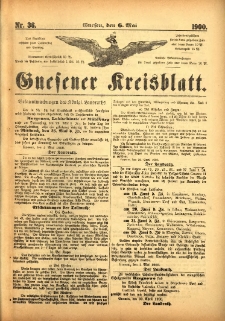 Gnesener Kreisblatt 1900.05.06 Nr36
