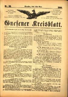 Gnesener Kreisblatt 1900.05.13 Nr38