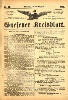 Gnesener Kreisblatt 1900.08.02 Nr61