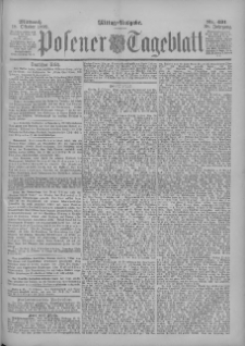 Posener Tageblatt 1899.10.18 Jg.38 Nr491