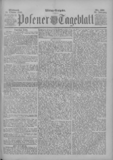 Posener Tageblatt 1899.10.18 Jg.38 Nr491