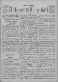 Posener Tageblatt 1899.10.20 Jg.38 Nr494