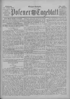 Posener Tageblatt 1899.10.25 Jg.38 Nr502