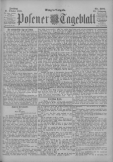 Posener Tageblatt 1899.10.27 Jg.38 Nr506