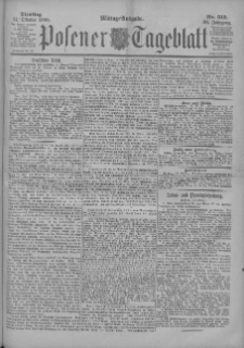 Posener Tageblatt 1899.10.31 Jg.38 Nr513