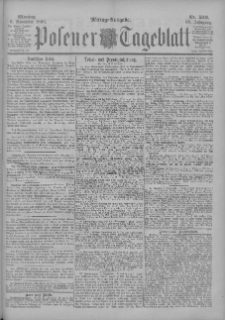 Posener Tageblatt 1899.11.06 Jg.38 Nr523