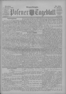 Posener Tageblatt 1899.11.07 Jg.38 Nr524