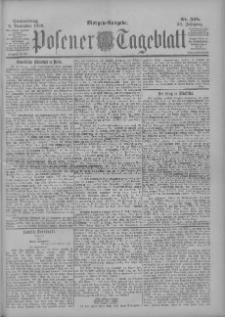 Posener Tageblatt 1899.11.09 Jg.38 Nr528