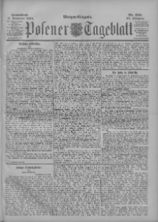 Posener Tageblatt 1899.11.11 Jg.38 Nr532