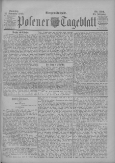 Posener Tageblatt 1899.11.12 Jg.38 Nr534