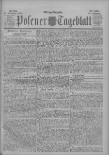 Posener Tageblatt 1899.11.17 Jg.38 Nr543