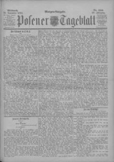 Posener Tageblatt 1899.11.22 Jg.38 Nr550