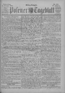 Posener Tageblatt 1899.11.23 Jg.38 Nr551