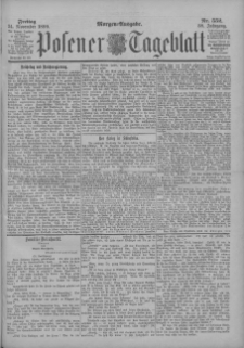 Posener Tageblatt 1899.11.24 Jg.38 Nr552