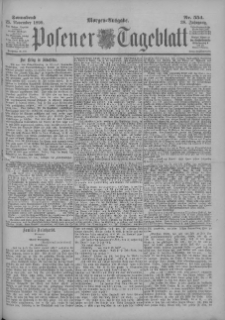Posener Tageblatt 1899.11.25 Jg.38 Nr554