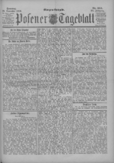 Posener Tageblatt 1899.11.26 Jg.38 Nr556