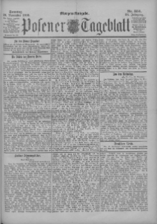 Posener Tageblatt 1899.11.26 Jg.38 Nr556