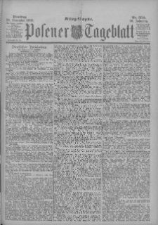 Posener Tageblatt 1899.11.28 Jg.38 Nr559