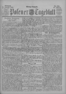 Posener Tageblatt 1899.11.29 Jg.38 Nr561