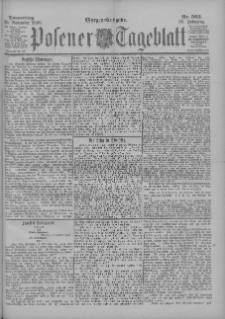 Posener Tageblatt 1899.11.30 Jg.38 Nr562