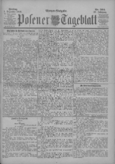 Posener Tageblatt 1899.12.01 Jg.38 Nr564
