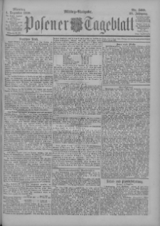 Posener Tageblatt 1899.12.04 Jg.38 Nr569