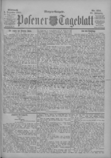 Posener Tageblatt 1899.12.06 Jg.38 Nr572