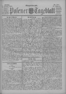 Posener Tageblatt 1899.12.08 Jg.38 Nr576