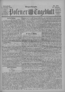 Posener Tageblatt 1899.12.09 Jg.38 Nr578