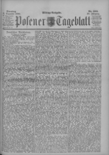 Posener Tageblatt 1899.12.12 Jg.38 Nr583