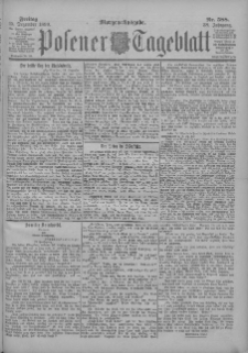 Posener Tageblatt 1899.12.15 Jg.38 Nr588