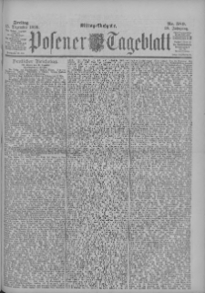 Posener Tageblatt 1899.12.15 Jg.38 Nr589