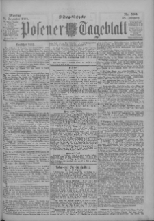 Posener Tageblatt 1899.12.18 Jg.38 Nr593
