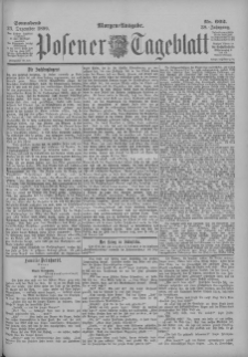 Posener Tageblatt 1899.12.23 Jg.38 Nr602