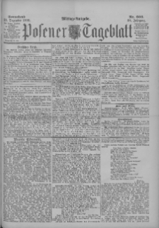 Posener Tageblatt 1899.12.23 Jg.38 Nr603