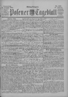 Posener Tageblatt 1899.12.28 Jg.38 Nr607