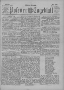 Posener Tageblatt 1899.12.29 Jg.38 Nr609