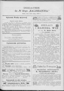 Kaliszanin : gazeta miasta Kalisza i jego okolic