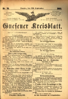 Gnesener Kreisblatt 1900.09.23 Nr76