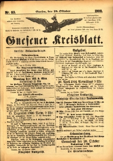Gnesener Kreisblatt 1900.10.18 Nr83