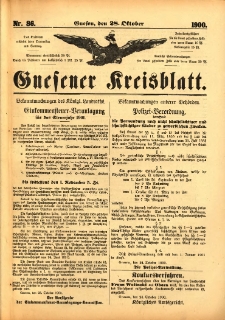 Gnesener Kreisblatt 1900.10.28 Nr86