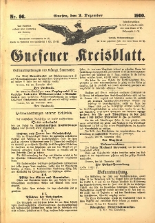 Gnesener Kreisblatt 1900.12.02 Nr96