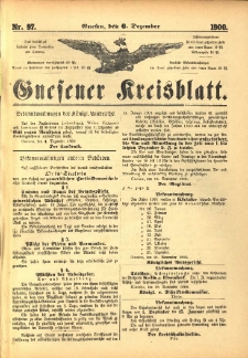 Gnesener Kreisblatt 1900.12.06 Nr 97