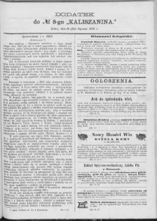 Kaliszanin : gazeta miasta Kalisza i jego okolic