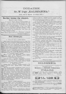 Kaliszanin : gazeta miasta Kalisza i jego okolic