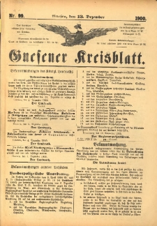Gnesener Kreisblatt 1900.12.13 Nr99