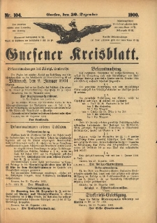 Gnesener Kreisblatt 1900.12.30 Nr104