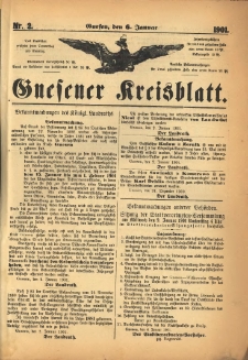 Gnesener Kreisblatt 1901.01.06 Nr2