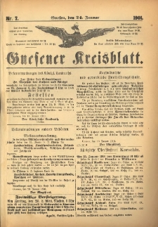 Gnesener Kreisblatt 1901.01.24 Nr7